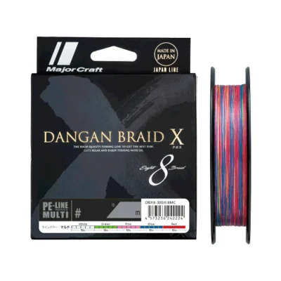 MAJOR CRAFT Ultra High Strength X8 Braid Line DANGAN BRAID X8 200m/Multi color